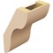 Ekena Millwork 5-inch W x 6-inch D x 10-inch H Carmel Rough Cedar Woodgrain TimberThane Knee Brace, Primed BRCUR05X06X10CARRCPR - alternate 6